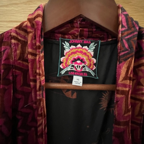 Johnny Was-Belle Velvet Kimono- Multi - Picture 4 of 9
